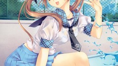 Anime long hair anime girls short hair ecchi