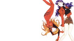 Anime long hair anime girls uniforms asuka langley soryu neon 