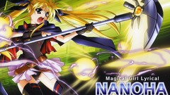 Anime long hair blue eyes short hair mahou shoujo lyrical 