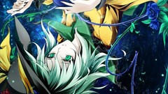 Anime long hair blue eyes touhou komeiji koishi