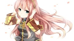 Anime long hair blue eyes vocaloid megurine luka