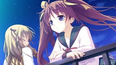 Anime long hair brown eyes