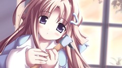 Anime long hair cgi skyscapes