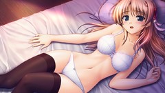 Anime long hair ecchi panties