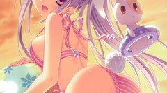 Anime long hair ecchi panties