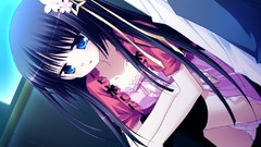 Anime long hair ecchi panties