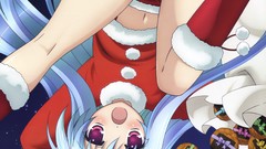 Anime long hair ecchi panties TV series illustrations Christmas 
