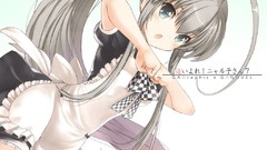 Anime long hair gray hair nyaruko Haiyore! Nyaruko-san