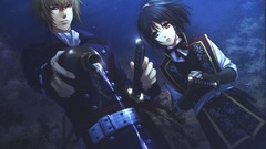 Anime long hair green eyes short hair