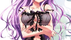 Anime long hair lingerie ecchi panties