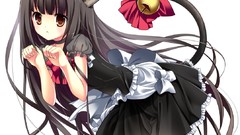 Anime long hair maids nekomimi animal ears
