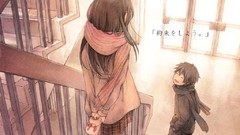 Anime long hair pink eyes anime girls soft shading