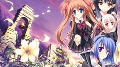 Anime long hair school uniforms hello good-bye visual novels