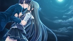 Anime long hair school uniforms short hair