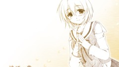 Anime long hair school uniforms short hair