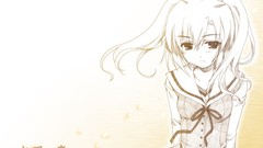 Anime long hair school uniforms short hair