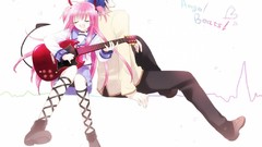 Anime long hair school uniforms short hair angel beats Yui 