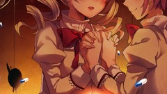 Anime long hair seifuku kaname madoka tomoe mami