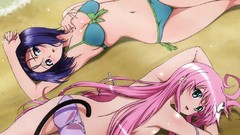 Anime long hair short hair lala satalin deviluke to-love-ru 