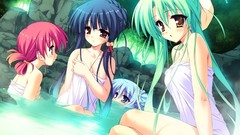 Anime long hair short hair nude bathtubs