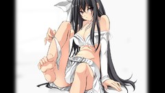 Anime long hair Simple Background