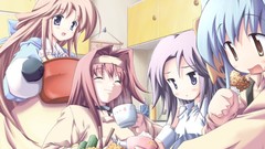 Anime long hair skyscapes