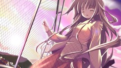 Anime long hair skyscapes