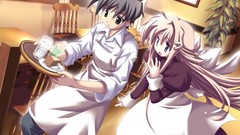 Anime long hair skyscapes