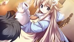 Anime long hair skyscapes