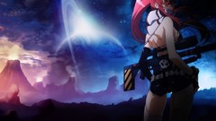 Anime long hair tengen toppa gurren lagann Littner Yoko