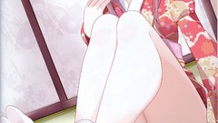 Anime long hair thigh highs oouso