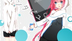 Anime long hair vocaloid megurine luka