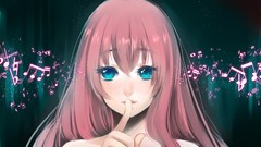 Anime long hair vocaloid megurine luka redheads