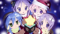 Anime lucky star hiiragi kagami izumi konata hiiragi tsukasa 