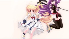 Anime mahou shoujo lyrical nanoha suzuka thigh highs