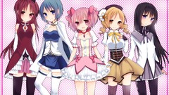 Anime mahou shoujo madoka magica anime girls group of women