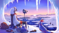 Anime male fan art scenic