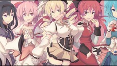 Anime Manga anime girls mahou shoujo madoka magica akemi homura 