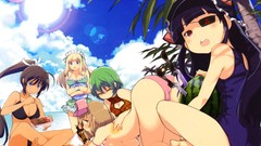 Anime Manga anime girls school swimsuits