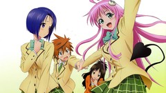 Anime Manga anime girls school uniforms lala satalin deviluke 