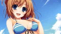 Anime Manga anime girls skies boobs swimsuits Kimi to Issho ni 