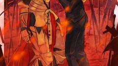 Anime Manga armor saber anime girls fate zero gilgamesh Archers 