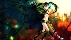 Anime Manga black rock shooter kuroi mato