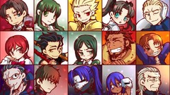 Anime Manga Chibi anime girls fate zero artwork fate series