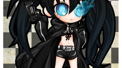 Anime Manga Chibi black rock shooter kuroi mato Hime