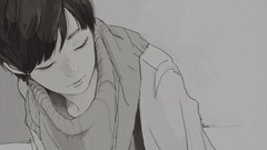 Anime Manga closed eyes artwork digital art fantasy art