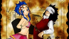 Anime Manga fairy tail levy mcgarden Gajeel Panther Lily 