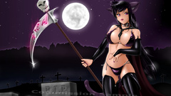 Anime Manga Kitty Goth commission