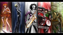 Anime Manga monkey d luffy swings Chopper Nico Robin tony tony 