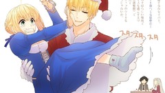 Anime Manga saber anime girls fate stay night gilgamesh artwork 